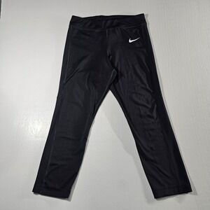 Nike Women's Club Ace Capri / Leggings in BLACK #CZ1448-012 - MEDIUM